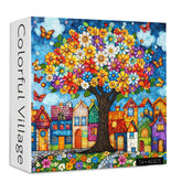 Pieci di puzzle villaggio colorato 1000 pezzi